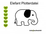 Plotterdatei Elefant